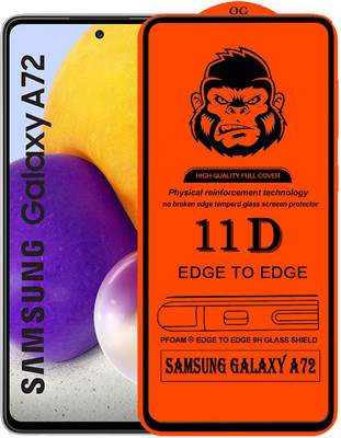 XRENGTH Edge To Edge Tempered Glass for : SAMSUNG GALAXY A72(Pack of 1)
