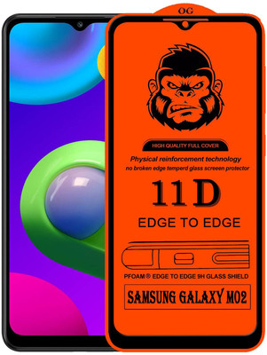 Xester Edge To Edge Tempered Glass for SAMSUNG GALAXY M02(Pack of 1)