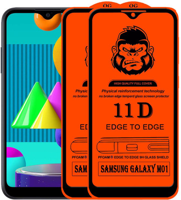 Xester Edge To Edge Tempered Glass for SAMSUNG GALAXY M01(Pack of 2)