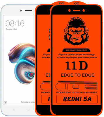 HQ Protection Edge To Edge Tempered Glass for Mi Redmi 5A(Pack of 2)