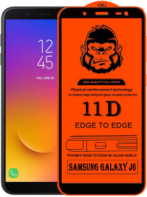 Gorilaorginal Edge To Edge Tempered Glass for Samsung Galaxy J6(Pack of 1)