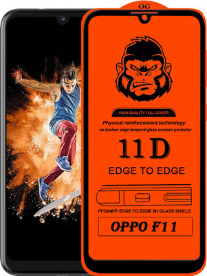 Gorilaorginal Edge To Edge Tempered Glass for ; OPPO F11(Pack of 1)