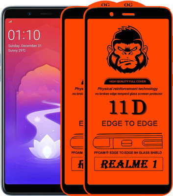 Rofix star Edge To Edge Tempered Glass for OPPO Realme 1(Pack of 2)