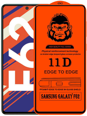 XRENGTH Edge To Edge Tempered Glass for , SAMSUNG GALAXY F62(Pack of 1)