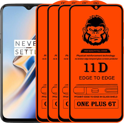 Rofix star Edge To Edge Tempered Glass for OnePlus 6T(Pack of 4)