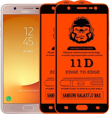 Xester Edge To Edge Tempered Glass for Samsung Galaxy J7 Max(Pack of 2)