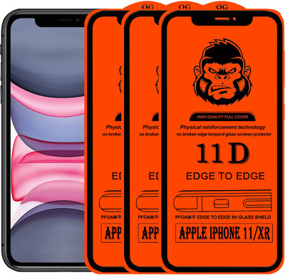 Xester Edge To Edge Tempered Glass for APPLE IPHONE 11(Pack of 3)