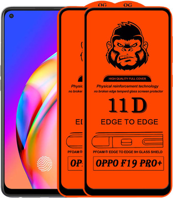 Xester Edge To Edge Tempered Glass for OPPO F19 PRO PLUS(Pack of 2)