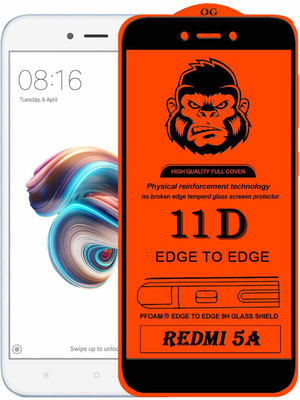 GORILLA FIVE Edge To Edge Tempered Glass for Mi Redmi 5A(Pack of 1)