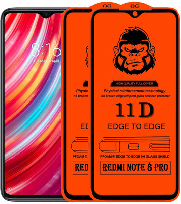 Rofix star Edge To Edge Tempered Glass for REDMI NOTE 8 PRO(Pack of 2)