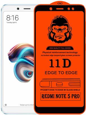 Xester Edge To Edge Tempered Glass for Mi Redmi Note 5 Pro(Pack of 1)