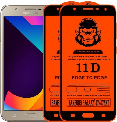 Rofix star Edge To Edge Tempered Glass for SAMSUNG GALAXY J7(Pack of 2)