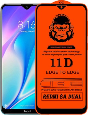 Xester Edge To Edge Tempered Glass for REDMI 8A DUAL(Pack of 1)