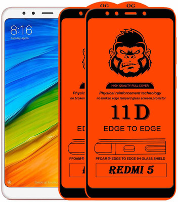 Rofix star Edge To Edge Tempered Glass for Mi Redmi 5(Pack of 2)