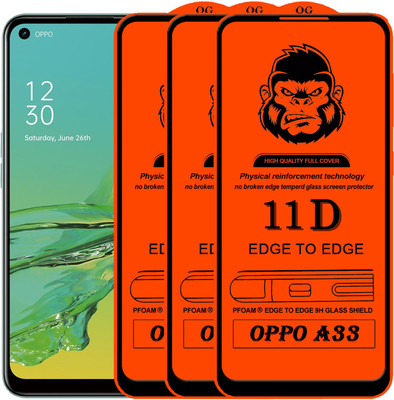 Rofix star Edge To Edge Tempered Glass for OPPO A33(Pack of 3)