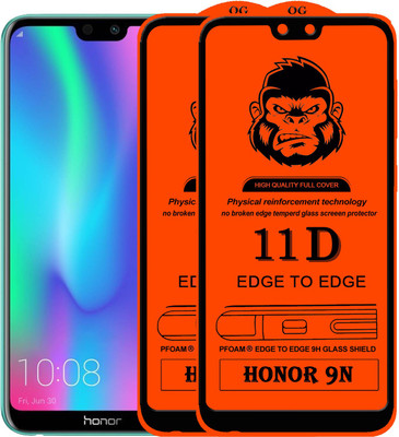 Rofix star Edge To Edge Tempered Glass for Honor 9N(Pack of 2)