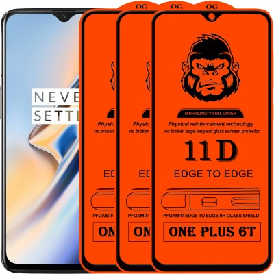 Rofix star Edge To Edge Tempered Glass for OnePlus 6T(Pack of 3)