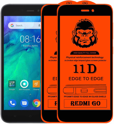 Xester Edge To Edge Tempered Glass for REDMI GO(Pack of 2)