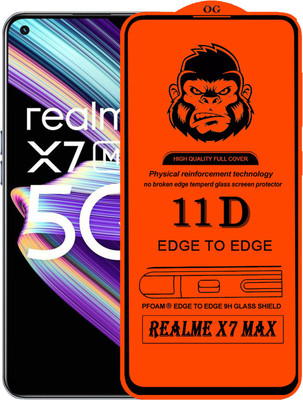 Xester Edge To Edge Tempered Glass for REALME X7 MAX(Pack of 1)
