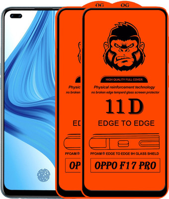 Xester Edge To Edge Tempered Glass for OPPO F17 PRO(Pack of 2)