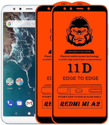 Rofix star Edge To Edge Tempered Glass for Mi A2(Pack of 2)