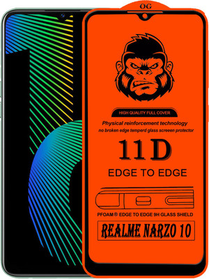 Xester Edge To Edge Tempered Glass for REALME NARZO 10(Pack of 1)