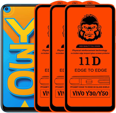 HQ Protection Edge To Edge Tempered Glass for VIVO Y30(Pack of 3)