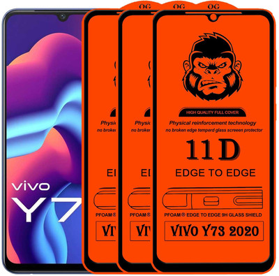 Rofix star Edge To Edge Tempered Glass for VIVO Y73 2020(Pack of 3)