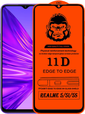 Xester Edge To Edge Tempered Glass for REALME 5(Pack of 1)