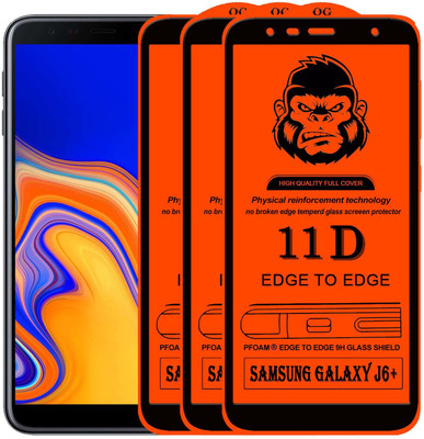Rofix star Edge To Edge Tempered Glass for SAMSUNG GALAXY J6 PLUS(Pack of 3)