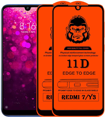 Rofix star Edge To Edge Tempered Glass for REDMI Y3(Pack of 2)