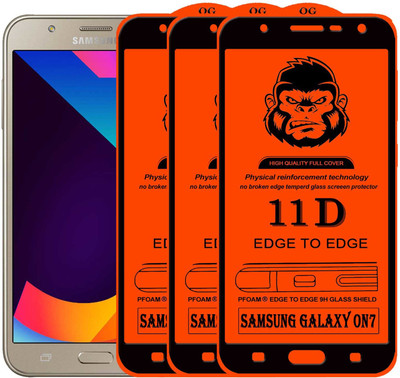 Xester Edge To Edge Tempered Glass for Samsung Galaxy On7(Pack of 3)