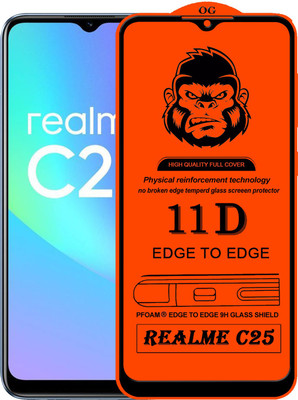 HQ Protection Edge To Edge Tempered Glass for REALME C25(Pack of 1)