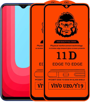Rofix star Edge To Edge Tempered Glass for VIVO U20(Pack of 2)