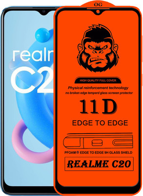 Xester Edge To Edge Tempered Glass for REALME C20(Pack of 1)