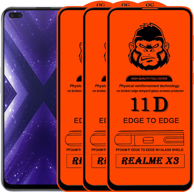 Rofix star Edge To Edge Tempered Glass for REALME X3(Pack of 3)