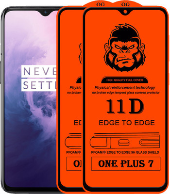 Rofix star Edge To Edge Tempered Glass for ONE PLUS 7(Pack of 2)
