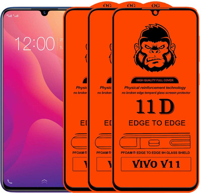 Xester Edge To Edge Tempered Glass for VIVO V11(Pack of 3)