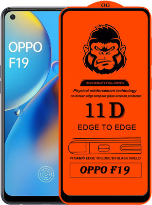 Gorilaorginal Edge To Edge Tempered Glass for : OPPO F19(Pack of 1)
