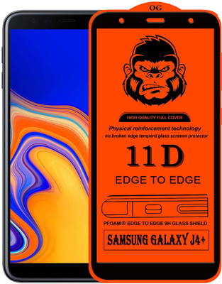 GORILLA FIVE Edge To Edge Tempered Glass for ; SAMSUNG GALAXY J4 PLUS(Pack of 1)