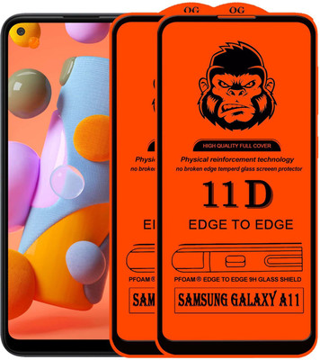 Xester Edge To Edge Tempered Glass for SAMSUNG GALAXY A11(Pack of 2)