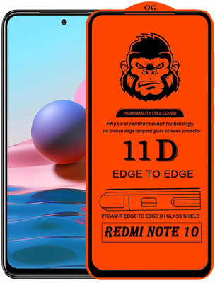 Xester Edge To Edge Tempered Glass for REDMI NOTE 10(Pack of 1)