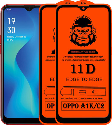 Rofix star Edge To Edge Tempered Glass for OPPO A1K(Pack of 2)