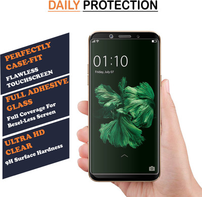 HQ Protection Edge To Edge Tempered Glass for Oppo F5(Pack of 2)