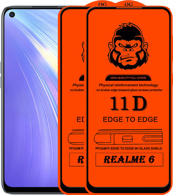 Xester Edge To Edge Tempered Glass for REALME 6(Pack of 2)
