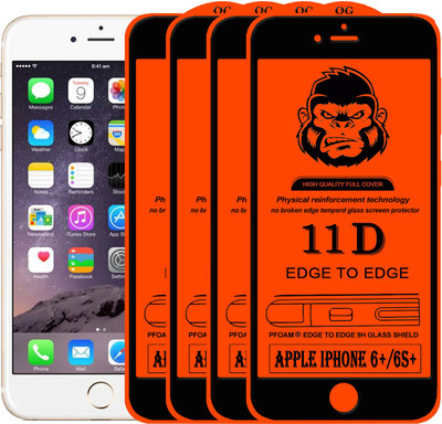 Xester Edge To Edge Tempered Glass for Apple iPhone 6 Plus(Pack of 4)