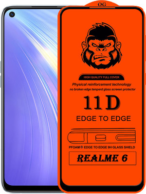 Xester Edge To Edge Tempered Glass for REALME 6(Pack of 1)