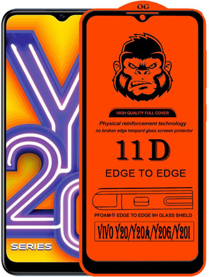 Xester Edge To Edge Tempered Glass for VIVO Y20A(Pack of 1)