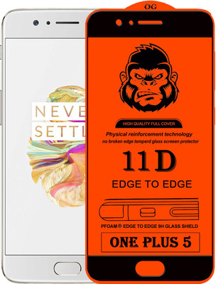 XRENGTH Edge To Edge Tempered Glass for OnePlus 5(Pack of 1)