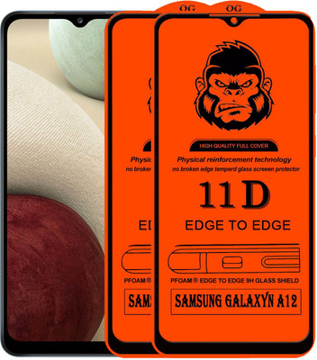 HQ Protection Edge To Edge Tempered Glass for SAMSUNG GALAXY A12(Pack of 2)